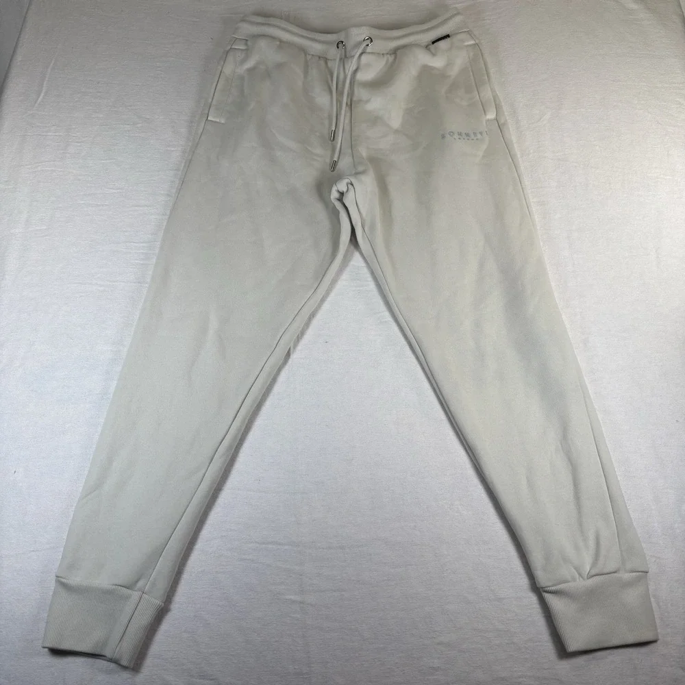 Mens Sonneti London Sweatpants Joggers Size L Cream Color